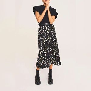 ba&sh Tomy Midi Skirt Multicolour Leopard print